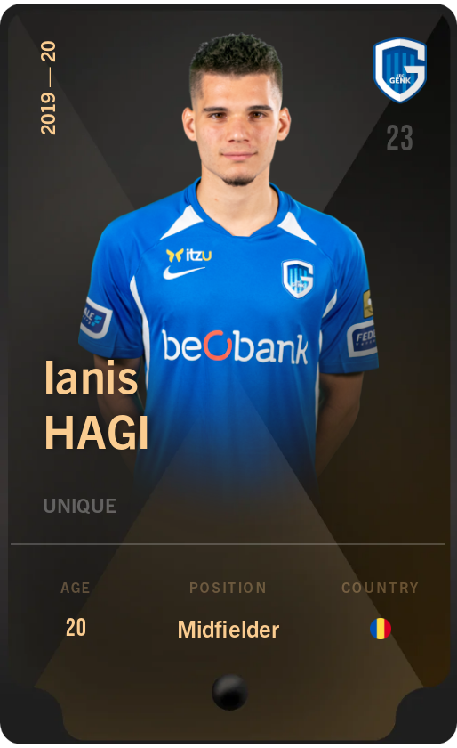 Sorare - Sorare Official - Ianis Hagi 2019-20 • Unique - NFT # 28332879567416499375358980515014330457528491018767483573888807965480704506142