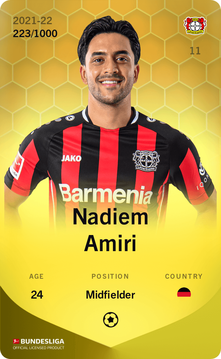 Nadiem Amiri 2021-22 • Limited 223/1000