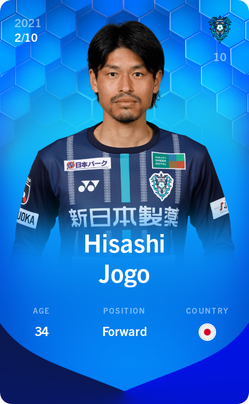 Sorare - Sorare Official - Hisashi Jogo 2021-22 • Super Rare 2/10 - NFT # 69015993399310677491679056480871262920030181242644218251890587939954433256074