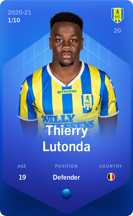 Sorare - Sorare Official - Thierry Lutonda 2020-21 • Super Rare 1/10 - NFT # 103937171747418912220800673904741945159404120284878433761536072212444903061092
