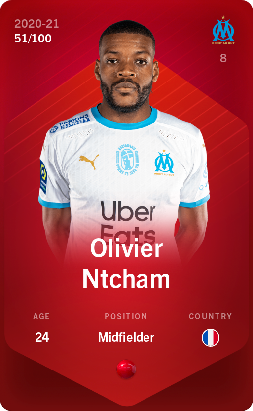Sorare - Sorare Official - Olivier Ntcham 2020-21 • Rare 51/100 - NFT # 100178693187286839868231199889834287356312946310889720881988696766305648596914
