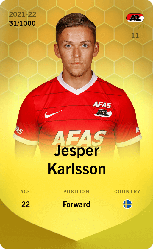 Jesper Karlsson 2021-22 • Limited 31/1000