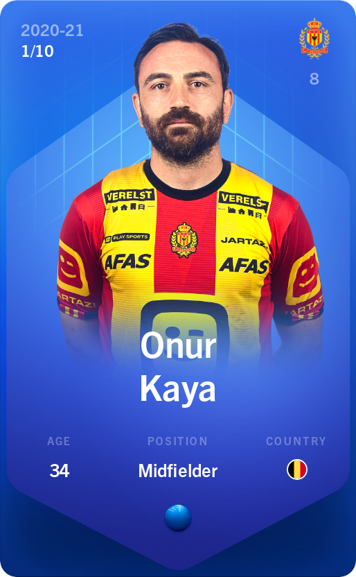 Sorare - Sorare Official - Onur Kaya 2020-21 • Super Rare 1/10 - NFT # 77316790054224888816668922342421071478698999408286749499332102291744804195627