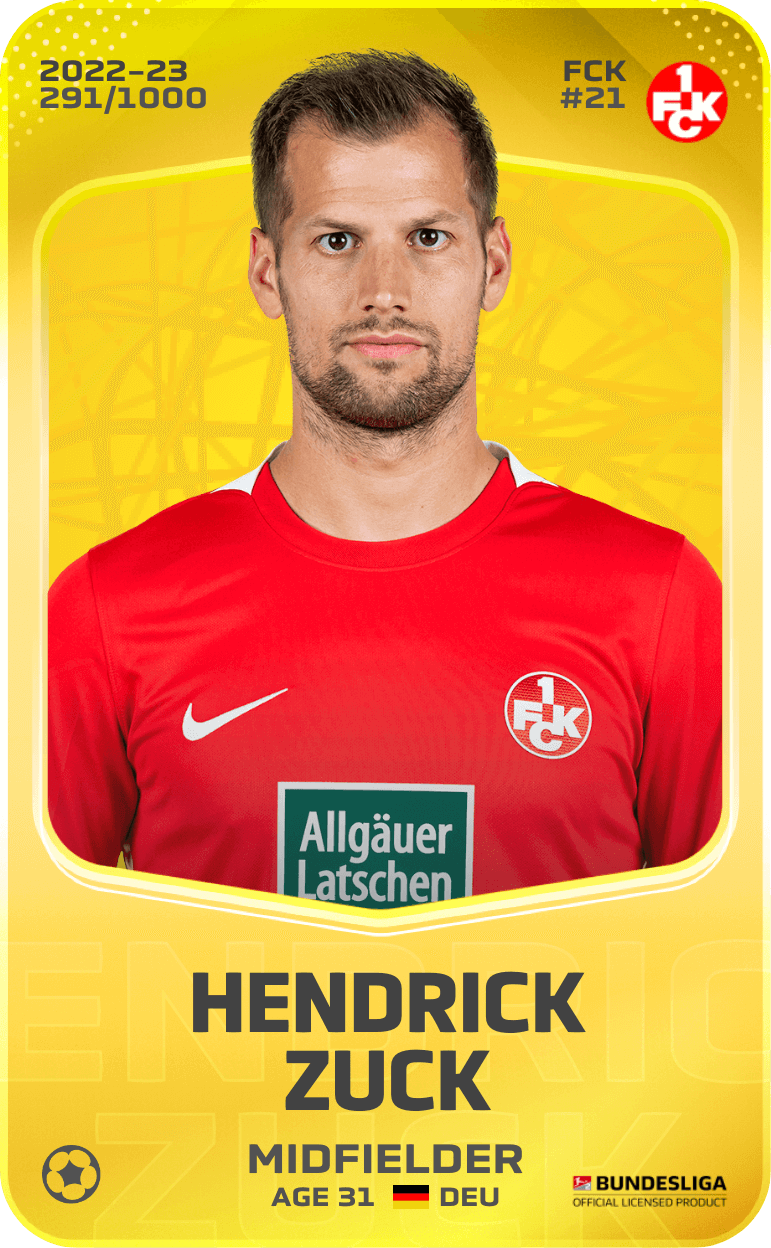Hendrick Zuck 2022-23 • Limited 291/1000