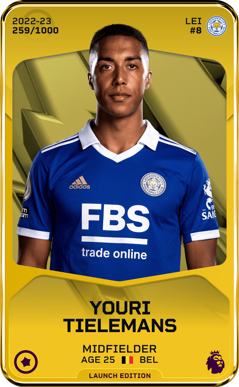 Youri Tielemans 2022-23 • Limited 259/1000