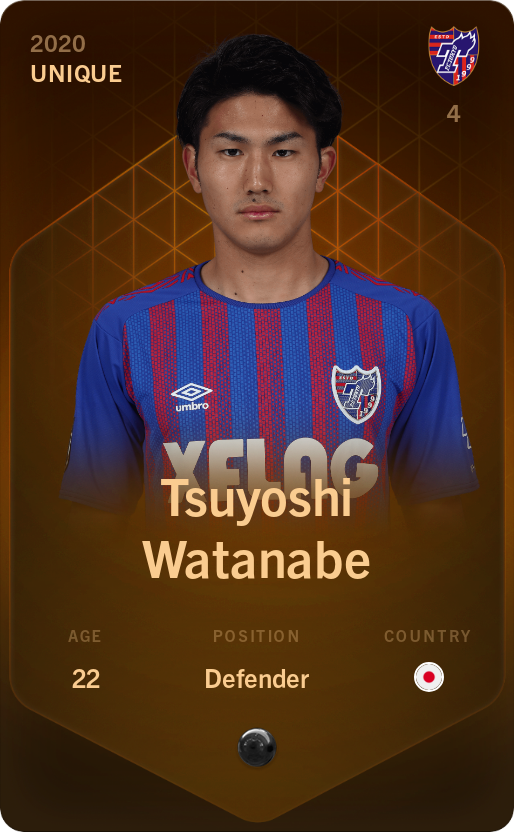 Sorare - Sorare Official - Tsuyoshi Watanabe 2020-21 • Unique - NFT # 10941689052393236771374971765390709017042516081486942416194972488445965036475