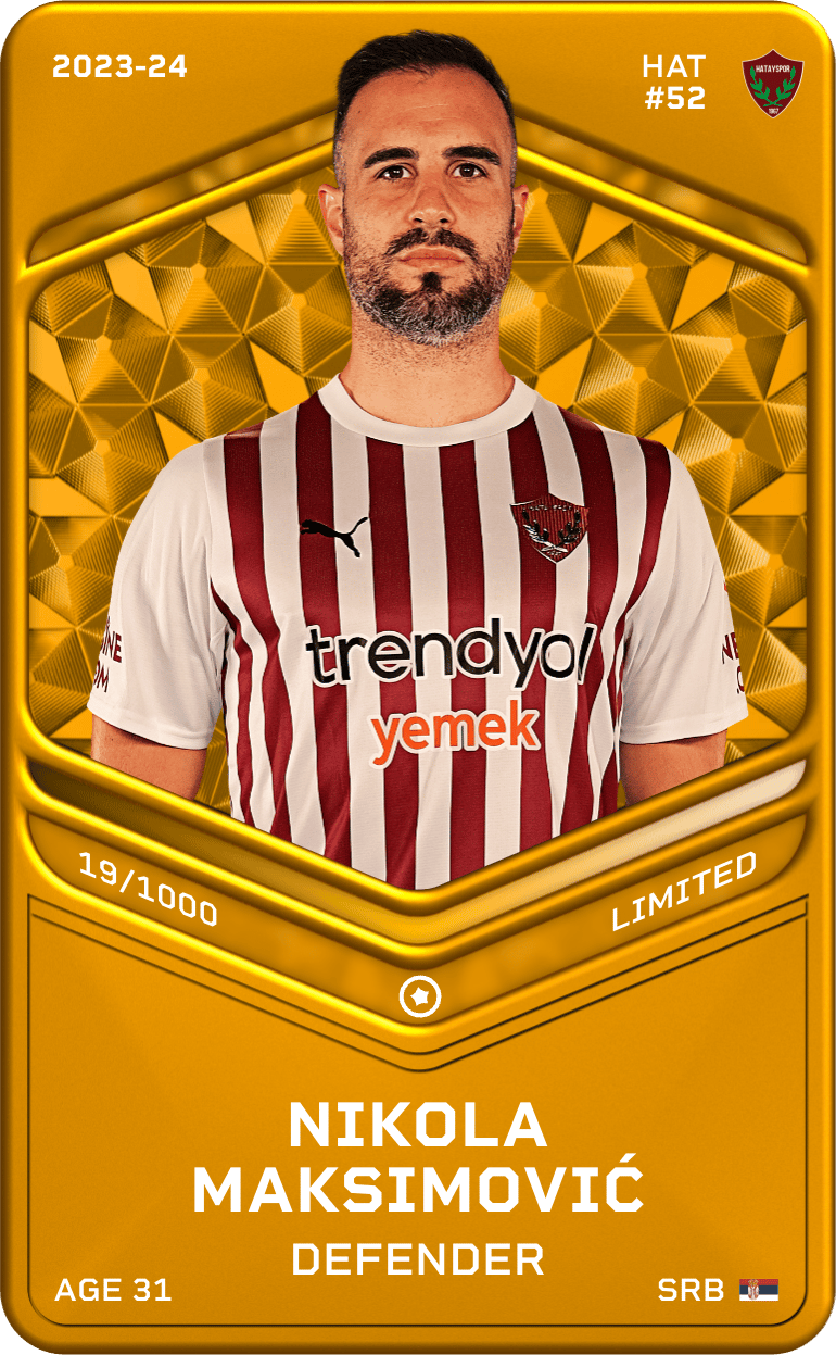 Nikola Maksimović 2023-24 • Limited 19/1000