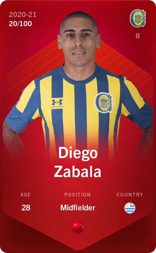 Sorare - Sorare Official - Diego Zabala 2020-21 • Rare 20/100 - NFT # 99174163729433658656073280022285295388842524641201247077063430422158933093260