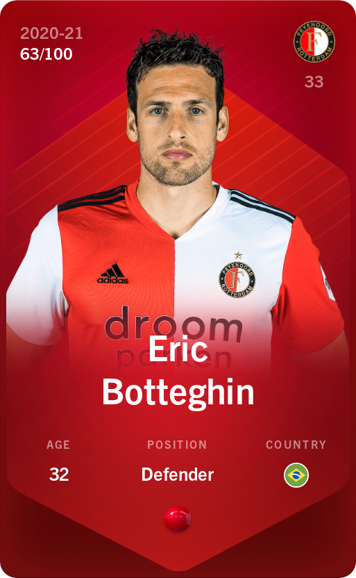 Sorare - Sorare Official - Eric Botteghin 2020-21 • Rare 63/100 - NFT # 33751406332621828926670022143748556010703517235703164170427539487525052273197