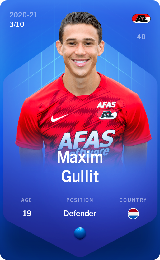 Sorare - Sorare Official - Maxim Gullit 2020-21 • Super Rare 3/10 - NFT # 35357197222771783078829904892111338677155802040495205880135868099102919615364