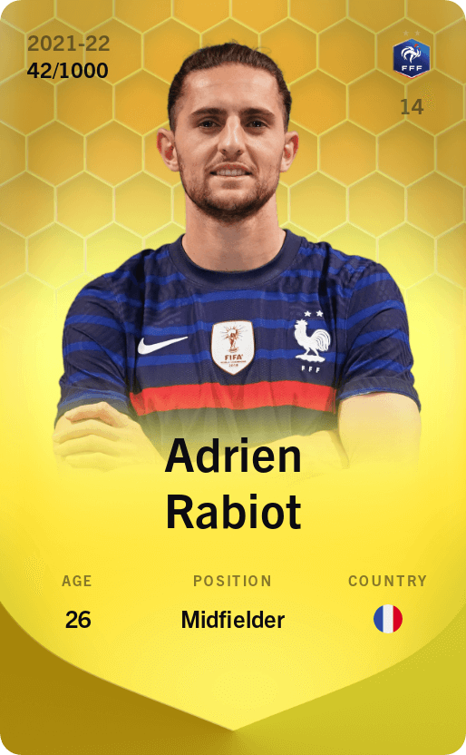 Adrien Rabiot 2021-22 • Limited 42/1000