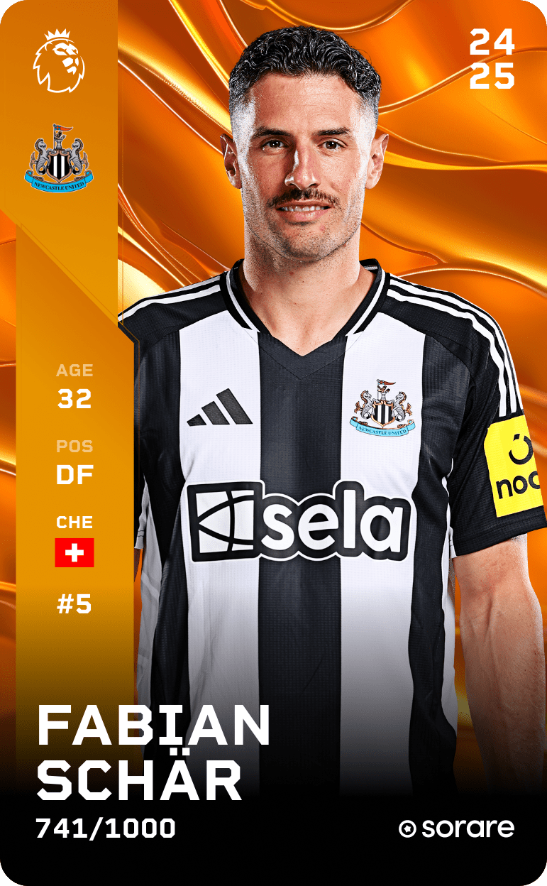 Fabian Schar 2024-25 • Limited 741/1000