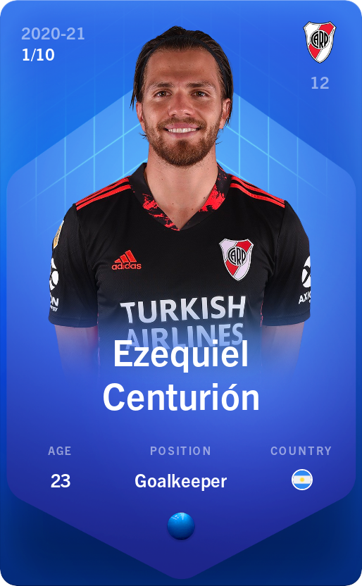 Sorare - Sorare Official - Ezequiel Centurión 2020-21 • Super Rare 1/10 - NFT # 77166176273022443182967392655472819342869463406131501454208506567503910127852