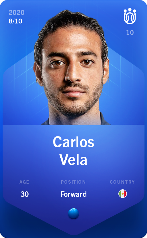 Sorare - Sorare Official - Carlos Vela 2020-21 • Super Rare 8/10 - NFT # 32347245960603680681805128831239565812231730669289791627929566665487371732714