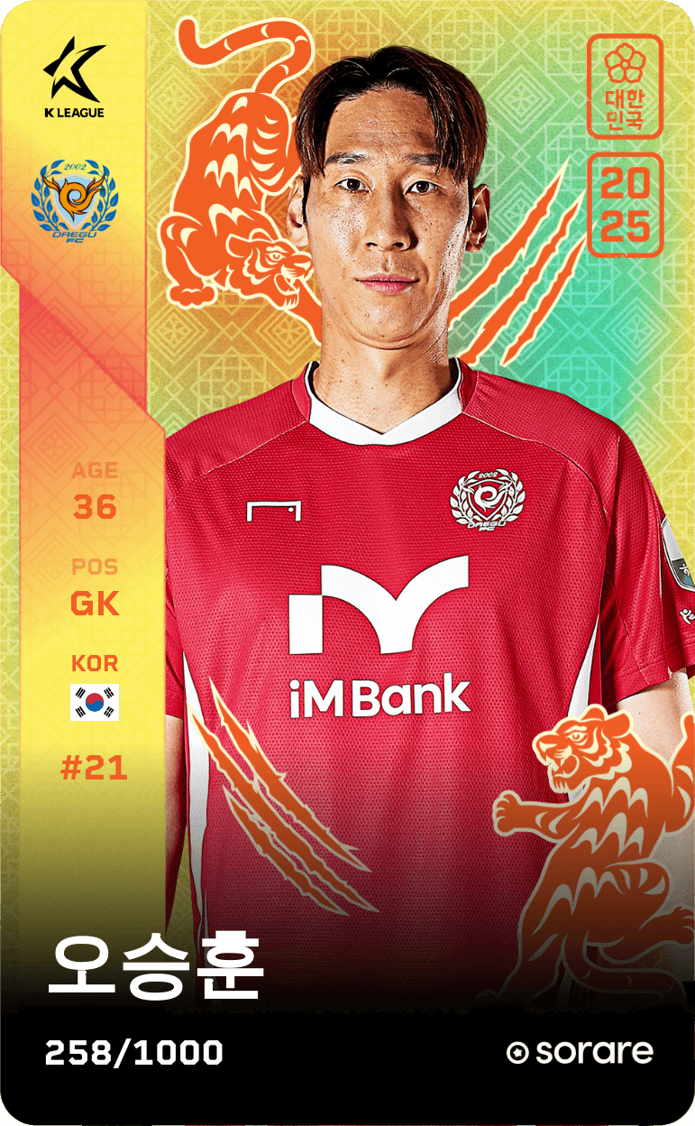 Oh Seung-Hoon 2025-26 • Limited 258/1000