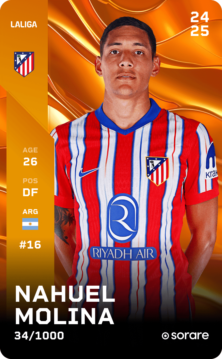 Nahuel Molina 2024-25 • Limited 34/1000
