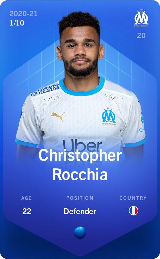 Sorare - Sorare Official - Christopher Rocchia 2020-21 • Super Rare 1/10 - NFT # 77730022097958828633486121484055830630444103663417697139504372982946191194346