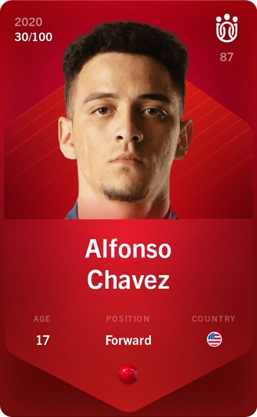 Sorare - Sorare Official - Alfonso Chavez 2020-21 • Rare 30/100 - NFT # 88237731895710165032245856985524949248110257325680901152775199796505543418032