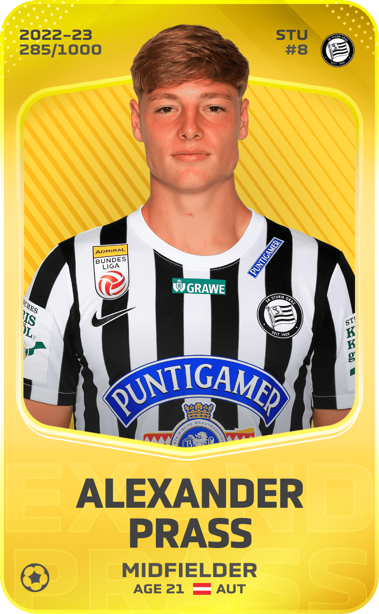 Alexander Prass 2022-23 • Limited 285/1000