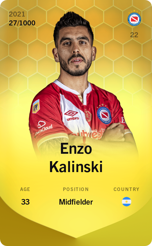 Sorare - Sorare Official - Enzo Kalinski 2021-22 • Limited 27/1000 - NFT # 80939197394918184428315605543975536976989393354360872508281739379724664493279