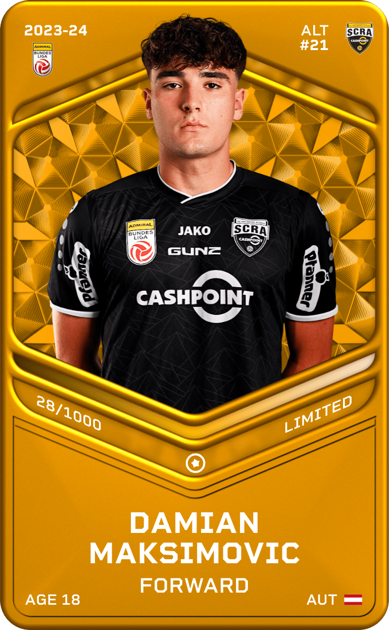 Damian Maksimovic 2023-24 • Limited 28/1000