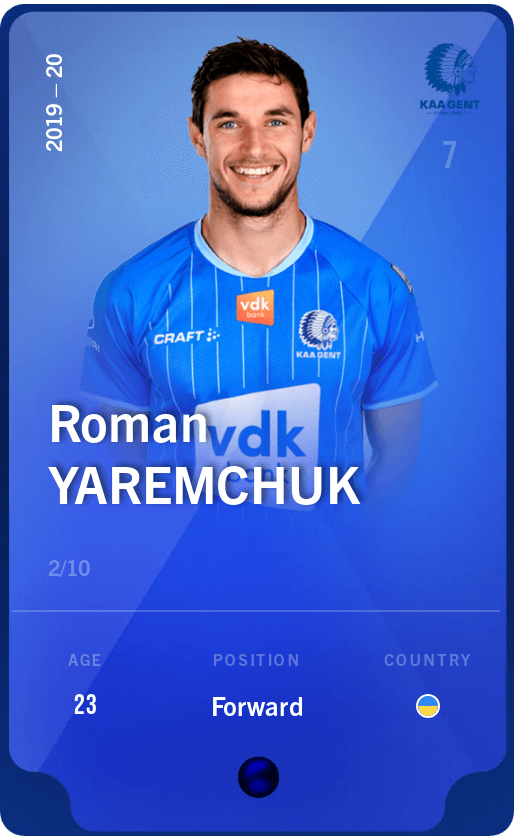 Roman Yaremchuk 2019 20 Super Rare 2 10