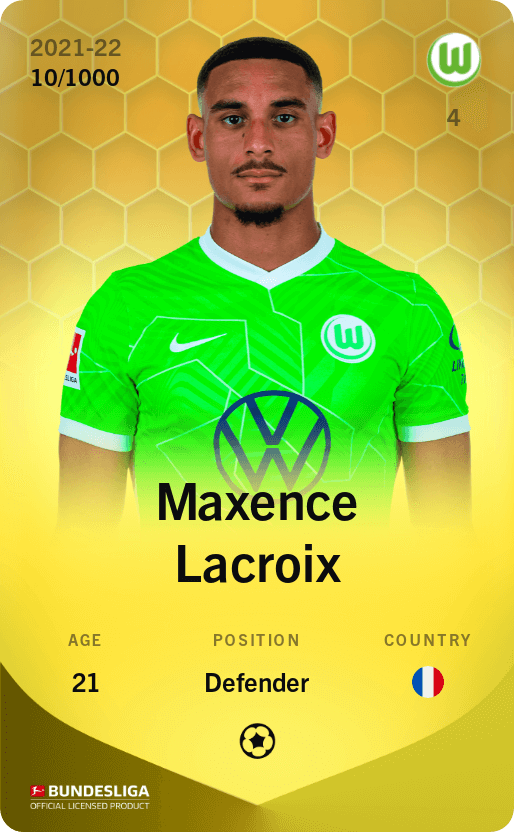 Maxence Lacroix 2021-22 • Limited 10/1000