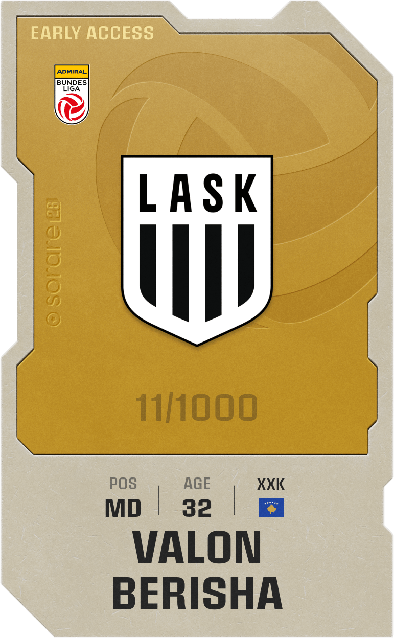Valon Berisha 2025-26 • Limited 11/1000