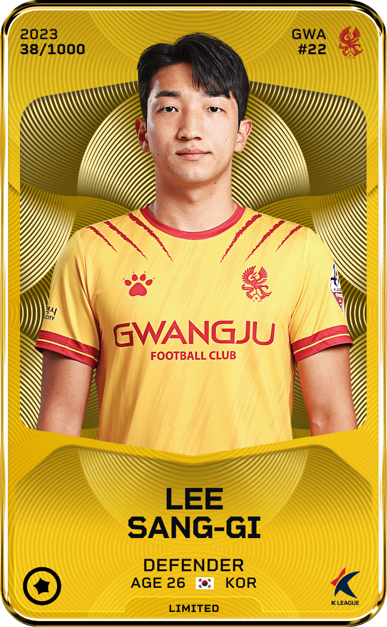 Lee Sang-Gi 2023-24 • Limited 38/1000