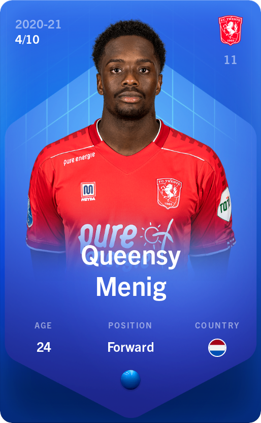 Sorare - Sorare Official - Queensy Menig 2020-21 • Super Rare 4/10 - NFT # 34336796350802372794687694073535974571987002094958886397504394058601443550176