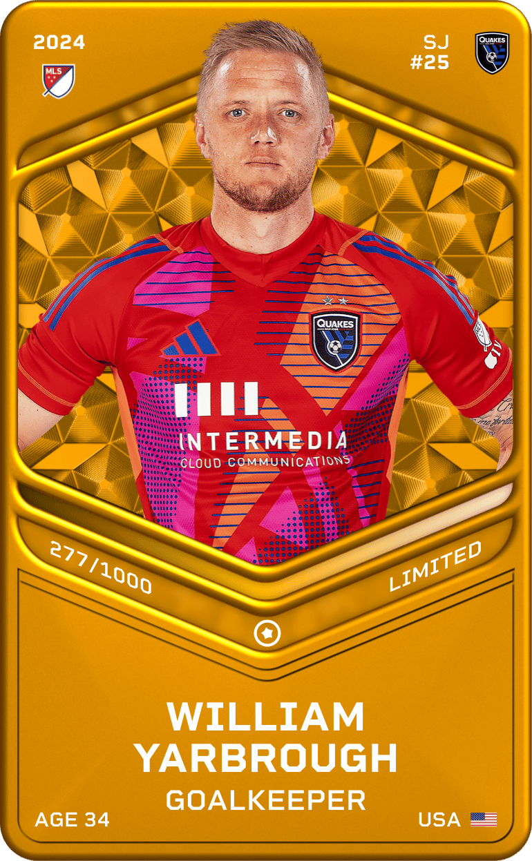 William Yarbrough 2024-25 • Limited 277/1000