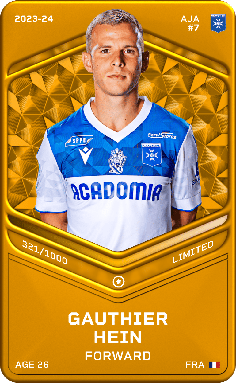 Gauthier Hein 2023-24 • Limited 321/1000