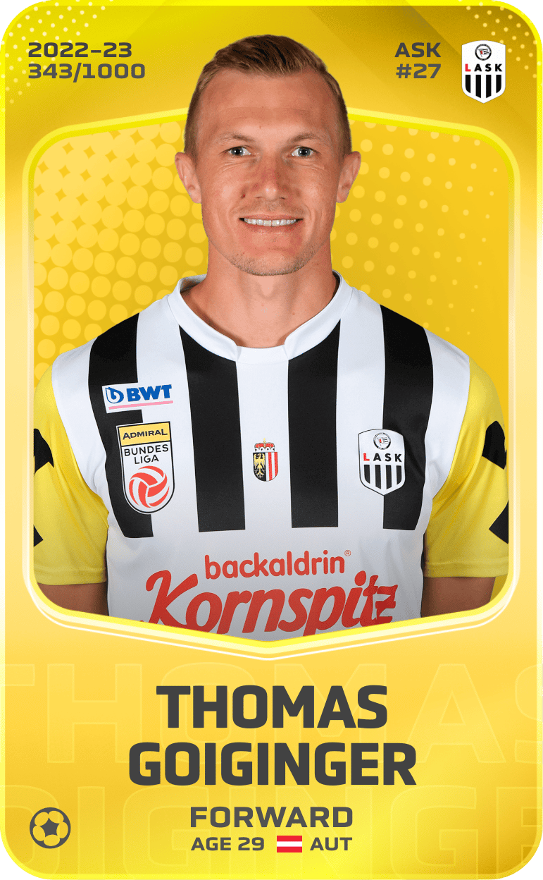 Thomas Goiginger 2022-23 • Limited 343/1000