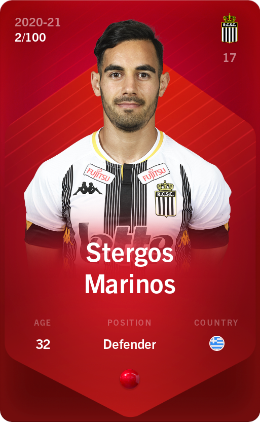 Stergos Marinos 2020-21 • Rare 2/100