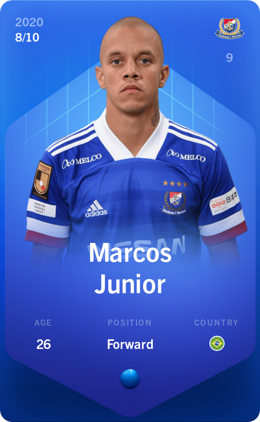 Sorare - Sorare Official - Marcos Junior 2020-21 • Super Rare 8/10 - NFT # 31209707849809089683981722121844127851940252137367109799657673099648044655158