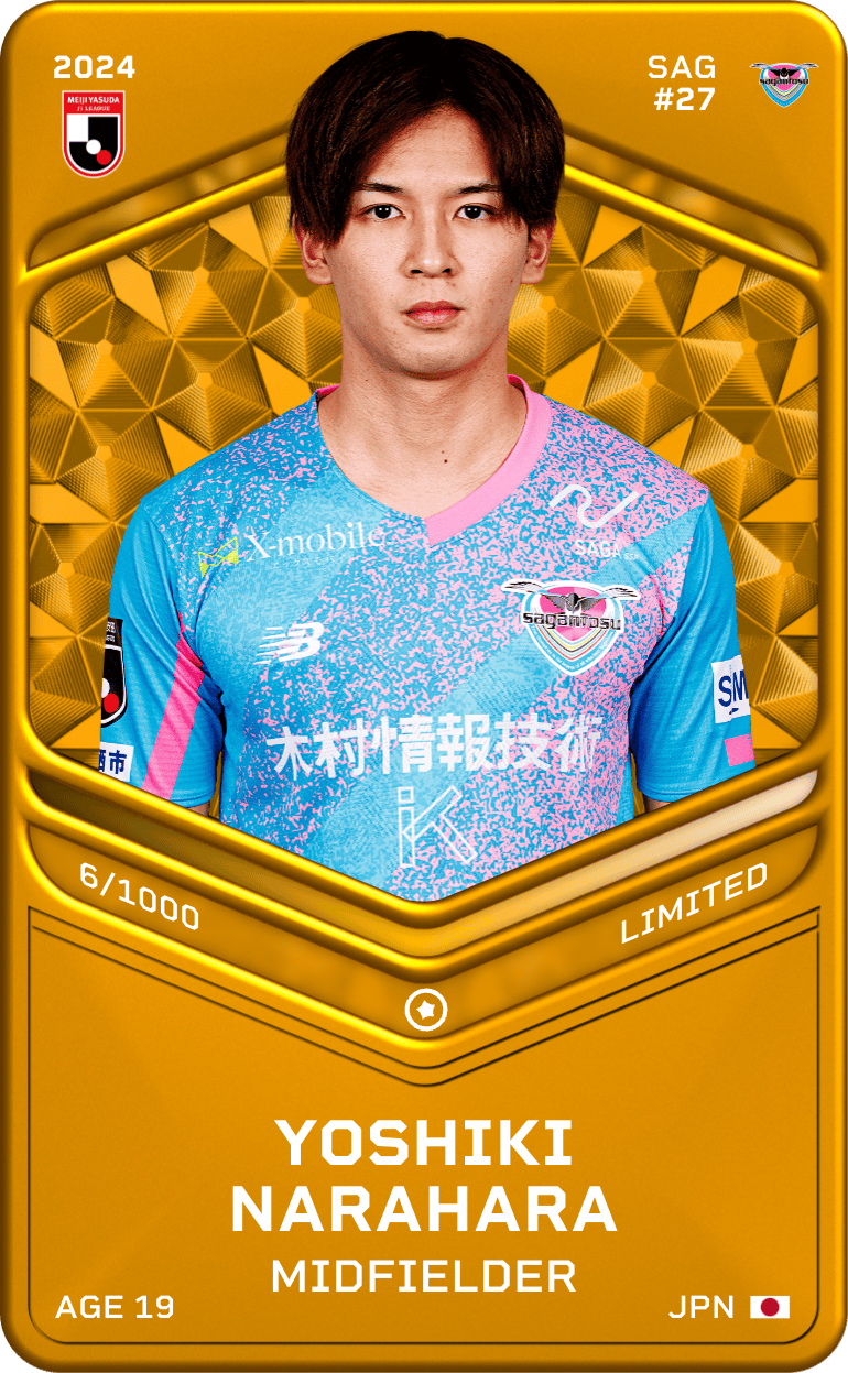 Yoshiki Narahara 2024-25 • Limited 6/1000
