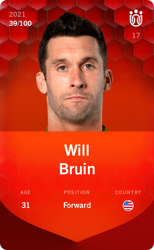 Sorare - Sorare Official - Will Bruin 2021-22 • Rare 39/100 - NFT # 86438699583814925454222627083555921919038311128305826576675731306758690906289