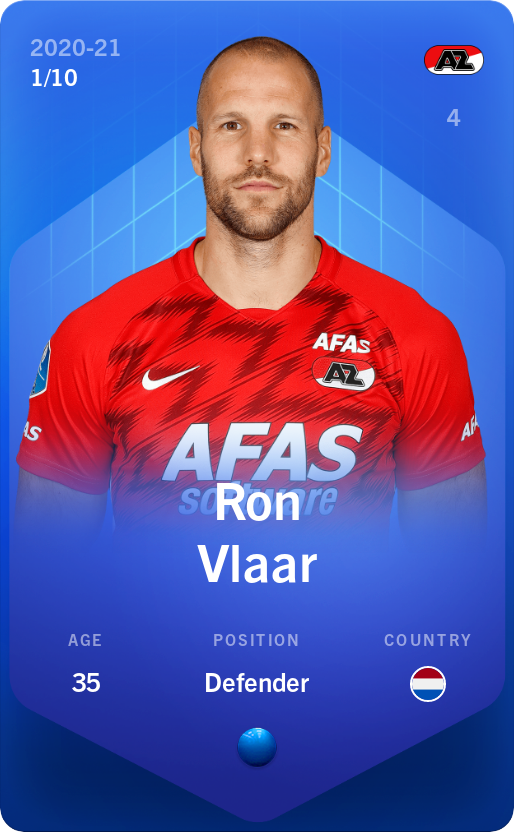 Sorare - Sorare Official - Ron Vlaar 2020-21 • Super Rare 1/10 - NFT # 28461866476875064614101925412091445848371847826880513677392682187441222330859