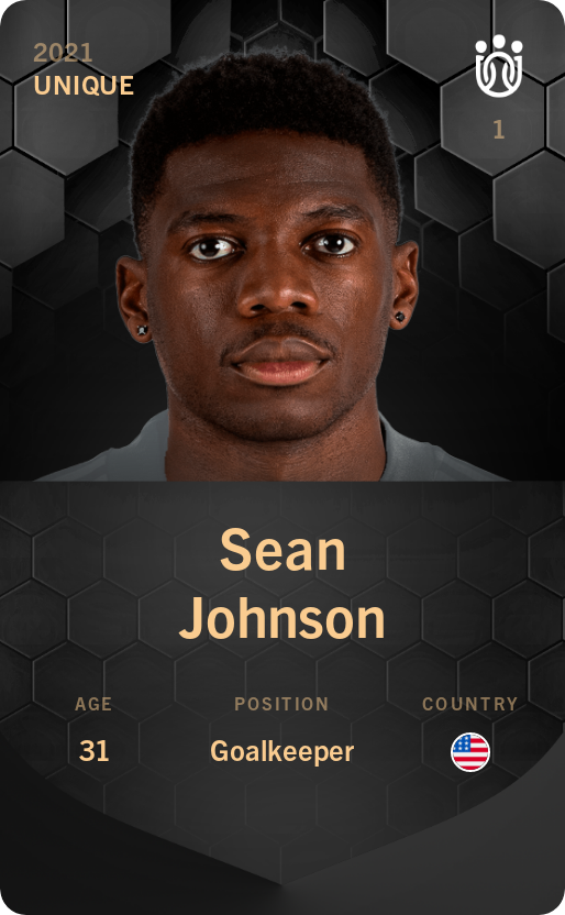 Sorare - Sorare Official - Sean Johnson 2021-22 • Unique - NFT # 25344372309286556667585473757675269319999352792417633497566287287727655538451