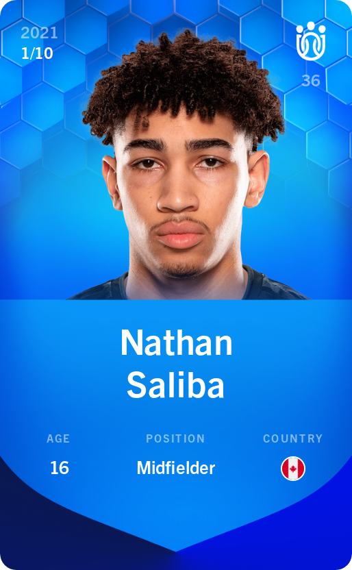 Sorare - Sorare Official - Nathan Saliba 2021-22 • Super Rare 1/10 - NFT # 56252073152902886216118923480280327379645672398668295812723480706943429208252