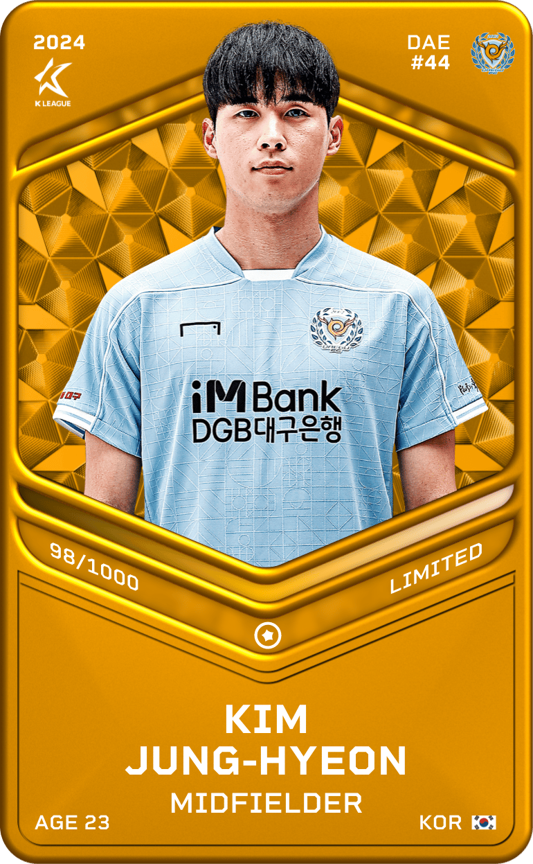 Kim Jung-Hyeon 2024-25 • Limited 98/1000