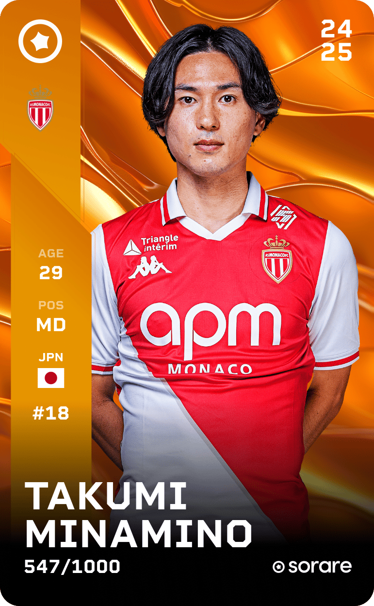 Takumi Minamino 2024-25 • Limited 547/1000