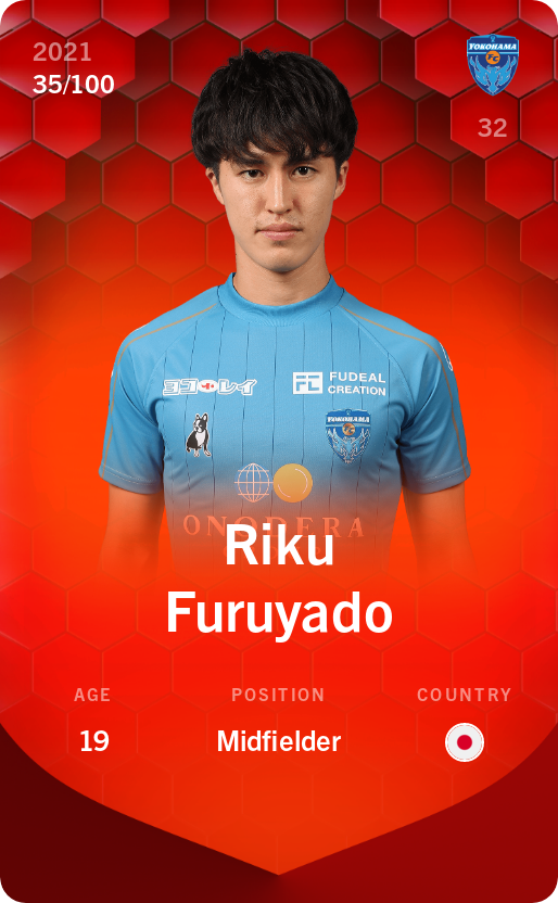Sorare - Sorare Official - Riku Furuyado 2021-22 • Rare 35/100 - NFT # 61527774311038483563908735875079626119784870228386320863565767672874826389626