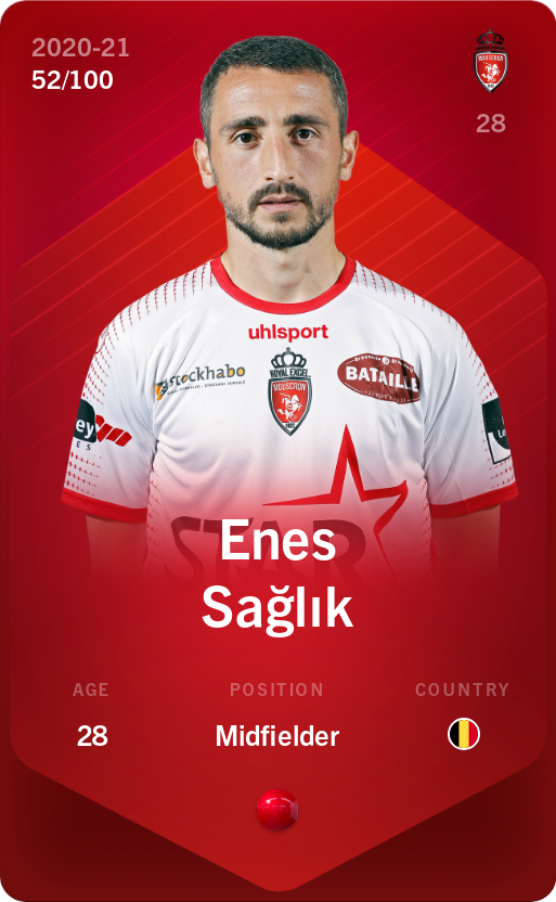 Sorare - Sorare Official - Enes Sağlık 2020-21 • Rare 52/100 - NFT # 108031577451635310176988965488058290294240128678733795637750332902336857367620