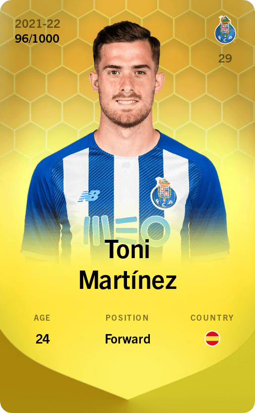 Toni Martínez 2021-22 • Limited 96/1000