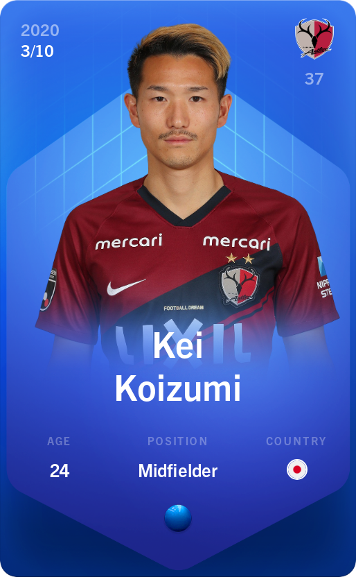 Sorare - Sorare Official - Kei Koizumi 2020-21 • Super Rare 3/10 - NFT # 72618642788502241206215704570606051260769318854695522834624674930294604501975