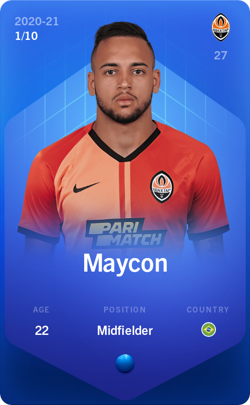 Sorare - Sorare Official - Maycon 2020-21 • Super Rare 1/10 - NFT # 93929569083519527111531282455238194636610979818167669824229366067057263001867