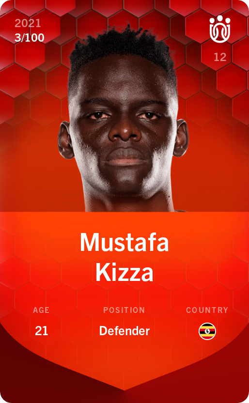 Sorare - Sorare Official - Mustafa Kizza 2021-22 • Rare 3/100 - NFT # 52313961930852584734001988674762944337950824226839124365072286105247558873748
