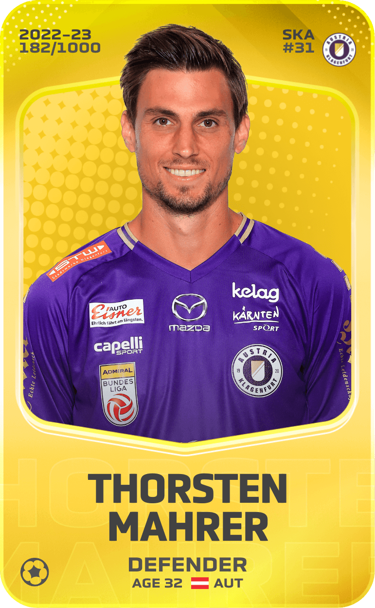 Thorsten Mahrer 2022-23 • Limited 182/1000