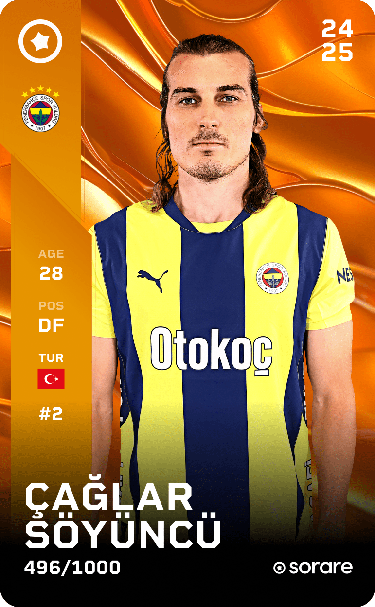 Çağlar Söyüncü 2024-25 • Limited 496/1000